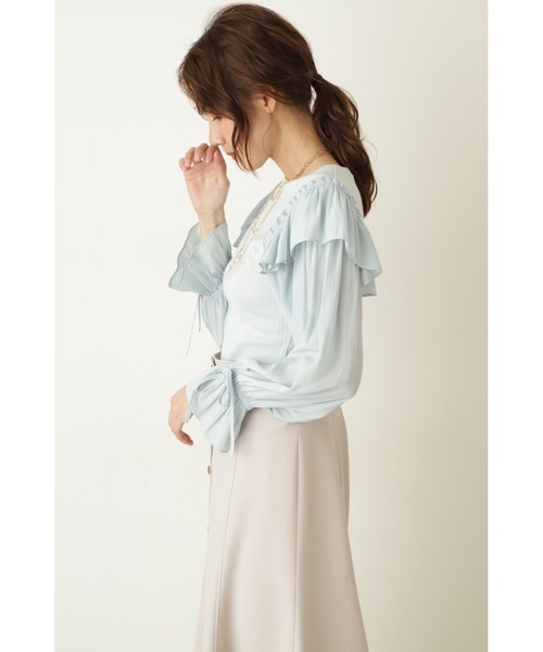 JILL STUART（ジルスチュアート）の「◆エミリオカットソー（Tシャツ/カットソー・レディース・ホワイト/パープル/ライトグリーン・FREE）」の14枚目の写真