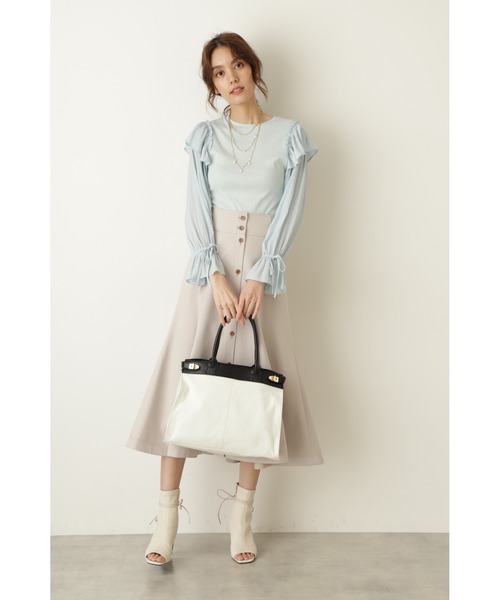 JILL STUART（ジルスチュアート）の「◆エミリオカットソー（Tシャツ/カットソー・レディース・ホワイト/パープル/ライトグリーン・FREE）」の18枚目の写真