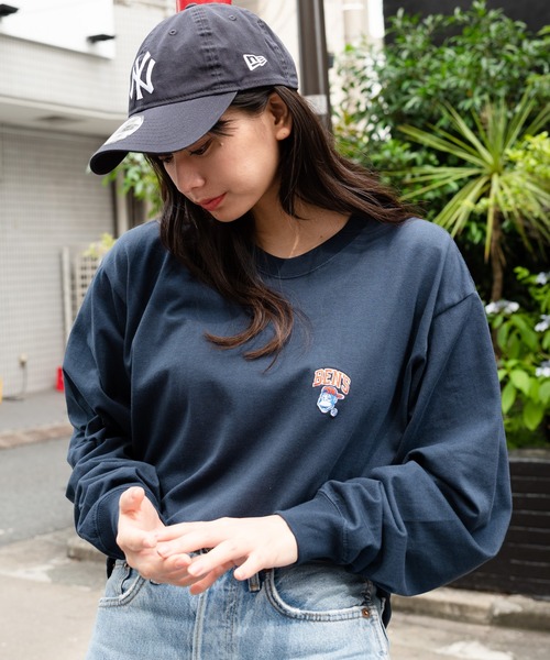 BEN DAVIS(ベンデイビス)の「【BEN DAVIS/ベンデイビス】ワンポイントロゴ刺繍ロンT(Tシャツ/カットソー・メンズ・ホワイト/ダークグリーン/ネイビー/マスタード・SMALL/MEDIUM/LARGE/X-LARGE)」の22枚目の写真