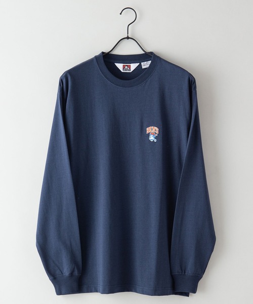 BEN DAVIS(ベンデイビス)の「【BEN DAVIS/ベンデイビス】ワンポイントロゴ刺繍ロンT(Tシャツ/カットソー・メンズ・ホワイト/ダークグリーン/ネイビー/マスタード・SMALL/MEDIUM/LARGE/X-LARGE)」の13枚目の写真