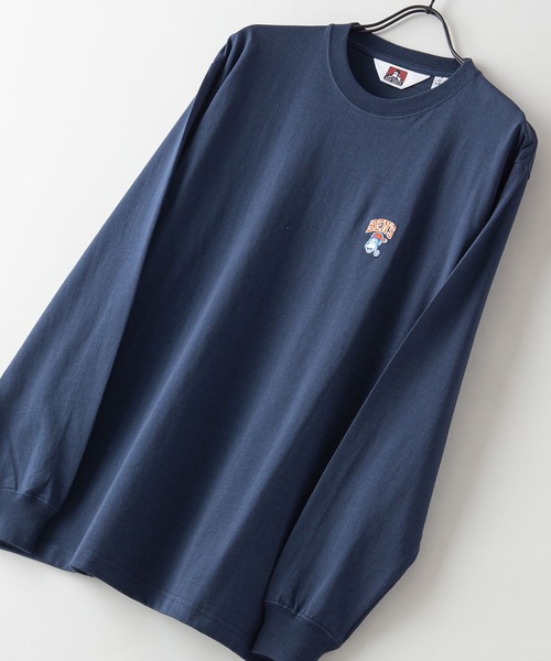 BEN DAVIS(ベンデイビス)の「【BEN DAVIS/ベンデイビス】ワンポイントロゴ刺繍ロンT(Tシャツ/カットソー・メンズ・ホワイト/ダークグリーン/ネイビー/マスタード・SMALL/MEDIUM/LARGE/X-LARGE)」の12枚目の写真