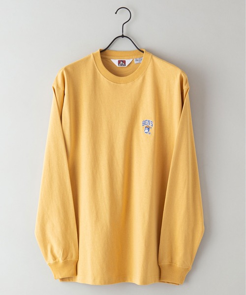 BEN DAVIS(ベンデイビス)の「【BEN DAVIS/ベンデイビス】ワンポイントロゴ刺繍ロンT(Tシャツ/カットソー・メンズ・ホワイト/ダークグリーン/ネイビー/マスタード・SMALL/MEDIUM/LARGE/X-LARGE)」の11枚目の写真