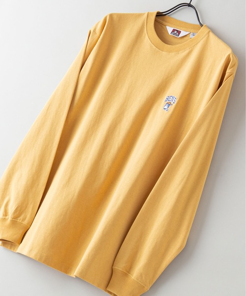 BEN DAVIS(ベンデイビス)の「【BEN DAVIS/ベンデイビス】ワンポイントロゴ刺繍ロンT(Tシャツ/カットソー・メンズ・ホワイト/ダークグリーン/ネイビー/マスタード・SMALL/MEDIUM/LARGE/X-LARGE)」の9枚目の写真