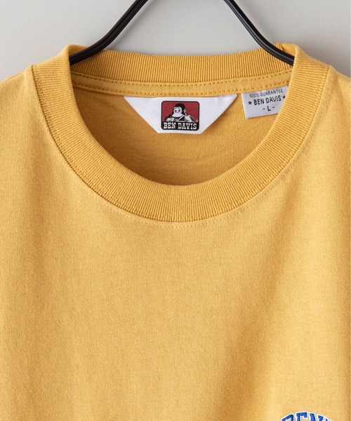 BEN DAVIS(ベンデイビス)の「【BEN DAVIS/ベンデイビス】ワンポイントロゴ刺繍ロンT(Tシャツ/カットソー・メンズ・ホワイト/ダークグリーン/ネイビー/マスタード・SMALL/MEDIUM/LARGE/X-LARGE)」の8枚目の写真
