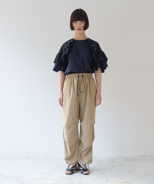 La SRIC（ラスリック）の「La SRIC / イージー裾絞りPT（その他パンツ・レディース・ネイビー/レッド/キャメル・38）」の16枚目の写真