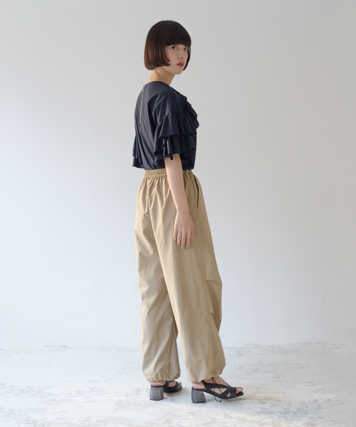 La SRIC（ラスリック）の「La SRIC / イージー裾絞りPT（その他パンツ・レディース・ネイビー/レッド/キャメル・38）」の12枚目の写真