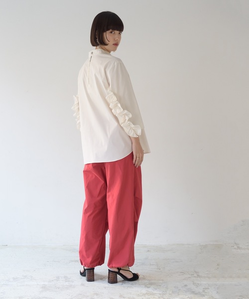 La SRIC（ラスリック）の「La SRIC / イージー裾絞りPT（その他パンツ・レディース・ネイビー/レッド/キャメル・38）」の9枚目の写真