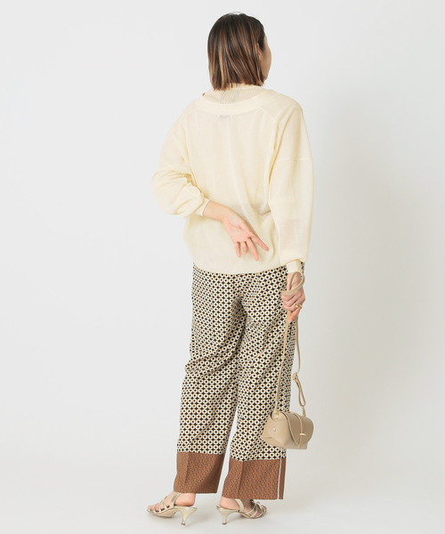 journal standard L'essage(ジャーナルスタンダードレサージュ)の「COSOシースルーカーディガン◆(カーディガン/ボレロ・レディース・ブラック/オレンジ/ナチュラル・FREE)」の14枚目の写真