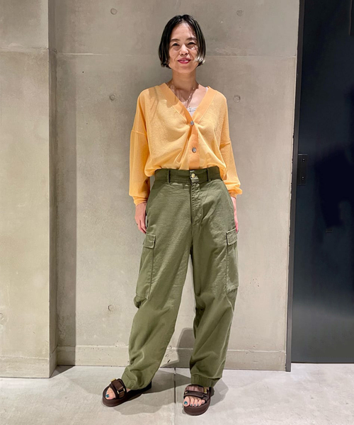 journal standard L'essage(ジャーナルスタンダードレサージュ)の「COSOシースルーカーディガン◆(カーディガン/ボレロ・レディース・ブラック/オレンジ/ナチュラル・FREE)」の20枚目の写真