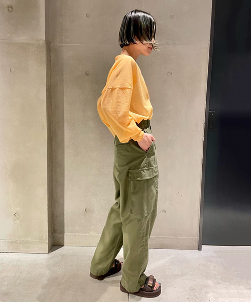 journal standard L'essage(ジャーナルスタンダードレサージュ)の「COSOシースルーカーディガン◆(カーディガン/ボレロ・レディース・ブラック/オレンジ/ナチュラル・FREE)」の21枚目の写真