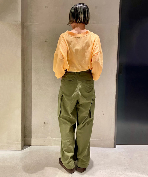 journal standard L'essage(ジャーナルスタンダードレサージュ)の「COSOシースルーカーディガン◆(カーディガン/ボレロ・レディース・ブラック/オレンジ/ナチュラル・FREE)」の22枚目の写真