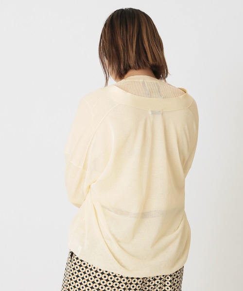 journal standard L'essageCOSOシースルーカーディガン