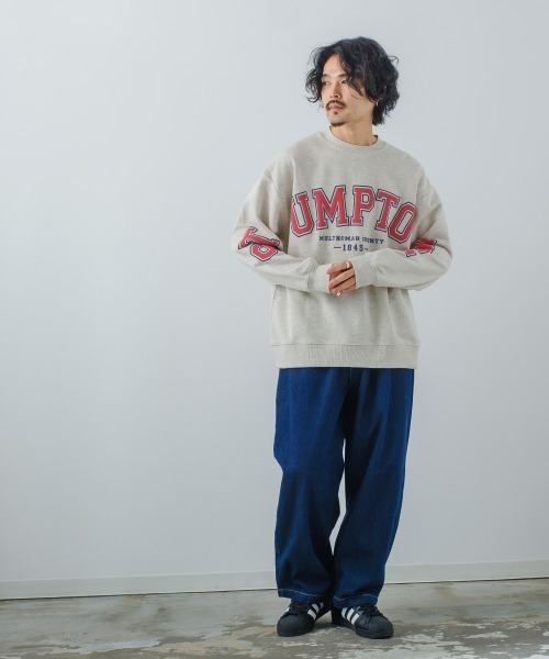 improves（インプローブス）の「カレッジロゴ 裏毛スウェット オーバーサイズ トレーナー（スウェット・メンズ・ブルー/オートミール/グリーン/イエロー・LARGE/MEDIUM）」の17枚目の写真