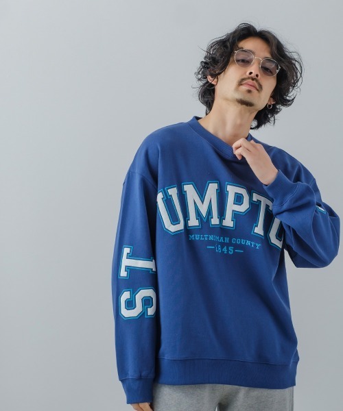 improves（インプローブス）の「カレッジロゴ 裏毛スウェット オーバーサイズ トレーナー（スウェット・メンズ・ブルー/オートミール/グリーン/イエロー・LARGE/MEDIUM）」の18枚目の写真