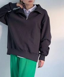 ottilie | ハーフジップスウェットプルオーバー(スウェット)