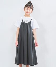 【coen　キッズ／ジュニア】ツイルキャミワンピース