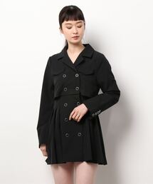 ANDGEEBEE | ジャケットプリーツワンピ(ワンピース)