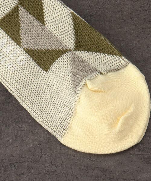 TAKEO KIKUCHI（タケオキクチ）の「◆ジオメトリック ジャカードソックス（ソックス/靴下・メンズ・ネイビー系4/オレンジ系その他5/イエロー系その他6・00）」の5枚目の写真