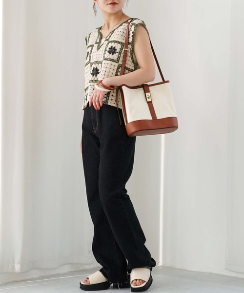 archives（アルシーヴ）の「捻り金具バッグ（ショルダーバッグ・レディース・ブラック/ブラウン・FREE）」の10枚目の写真