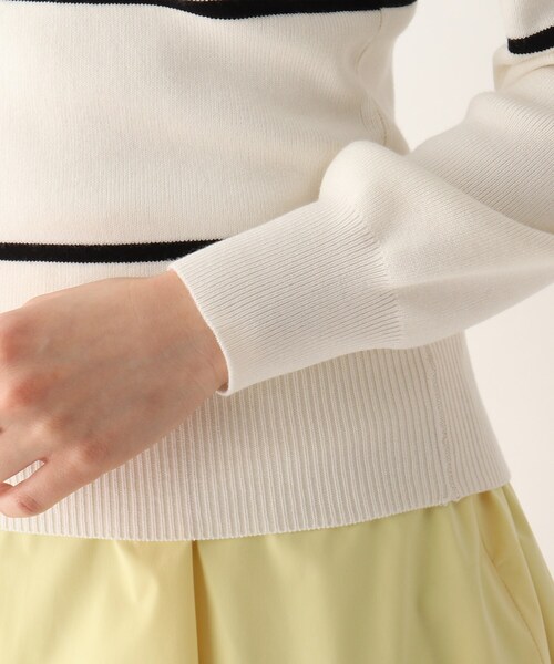 index(インデックス)の「◆シルク混ボーダーハイネックニット【WEB限定サイズ】(ニット/セーター・レディース・ホワイト系その他3/ネイビー系2/ライトイエロー系3・38/42/36/40)」の15枚目の写真