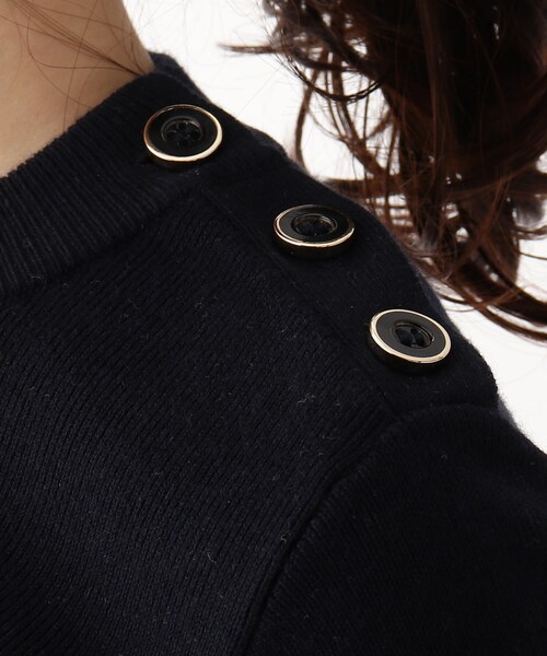 index(インデックス)の「◆シルク混ボーダーハイネックニット【WEB限定サイズ】(ニット/セーター・レディース・ホワイト系その他3/ネイビー系2/ライトイエロー系3・38/42/36/40)」の5枚目の写真