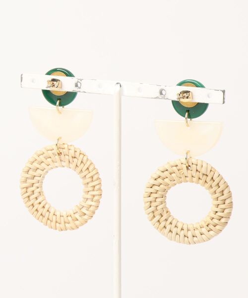 petitcro（プティクロ）の「＊petitcro＊ ストローフープ　ピアス PCKP191007（ピアス（両耳用）・レディース・その他2/その他1・ONE SIZE）」の3枚目の写真