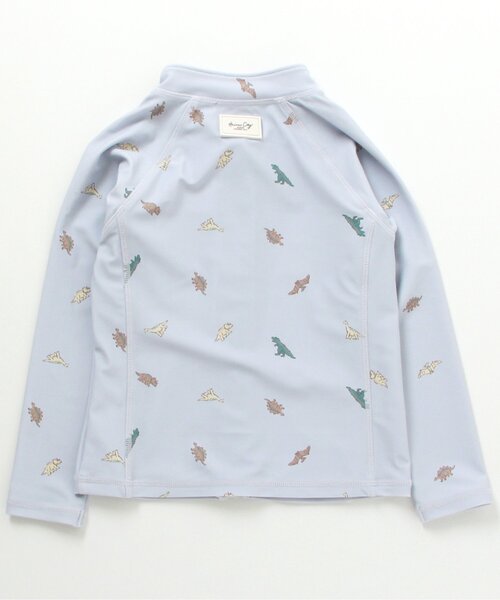 apres les cours（アプレレクール）の「バイカラー・総柄前開きラッシュガード_UVカット（ラッシュガード・キッズ・アイボリー/サックスブルー・90/140/130/110/120/100/80）」の13枚目の写真