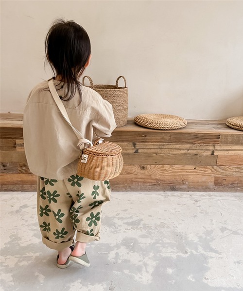 aimoha（アイモハ）の「aimoha-KIDS- 可愛い花柄スラックスパンツ（スラックス・キッズ・ベージュ/グレー・90/100/110/120/80/130）」の15枚目の写真