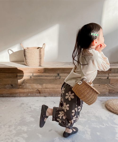 aimoha（アイモハ）の「aimoha-KIDS- 可愛い花柄スラックスパンツ（スラックス・キッズ・ベージュ/グレー・90/100/110/120/80/130）」の19枚目の写真