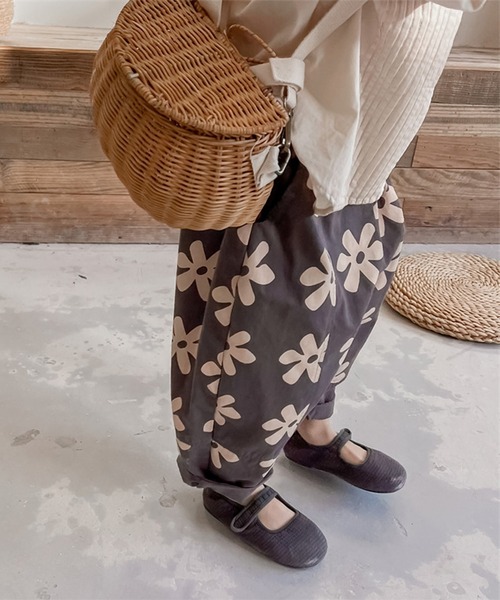 aimoha（アイモハ）の「aimoha-KIDS- 可愛い花柄スラックスパンツ（スラックス・キッズ・ベージュ/グレー・90/100/110/120/80/130）」の20枚目の写真