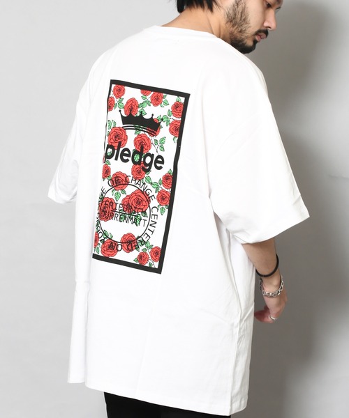Pledge(プレッジ)の「pledge/空紡糸天竺プリントクルーネックT(Tシャツ/カットソー・メンズ・ブラック系その他/ホワイト系その他/ホワイト系その他2/ブラック系その他2/ホワイト系その他3・LARGE/MEDIUM)」の6枚目の写真