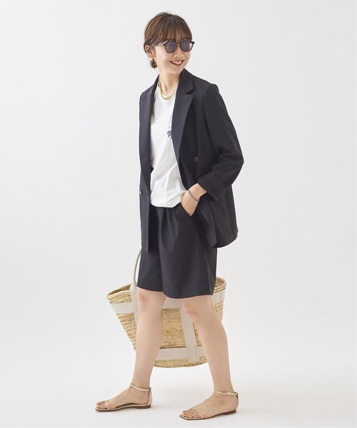 plage（プラージュ）の「Sandylinen混 Short SLAXパンツ◆（スラックス・レディース・ブラック/ウッド・36/38）」の8枚目の写真