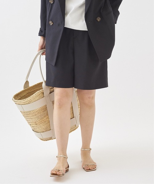 plage（プラージュ）の「Sandylinen混 Short SLAXパンツ◆（スラックス・レディース・ブラック/ウッド・36/38）」の9枚目の写真