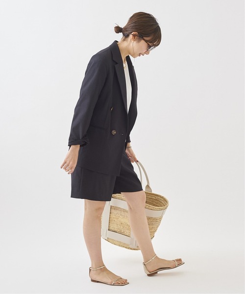 plage（プラージュ）の「Sandylinen混 Short SLAXパンツ◆（スラックス・レディース・ブラック/ウッド・36/38）」の10枚目の写真