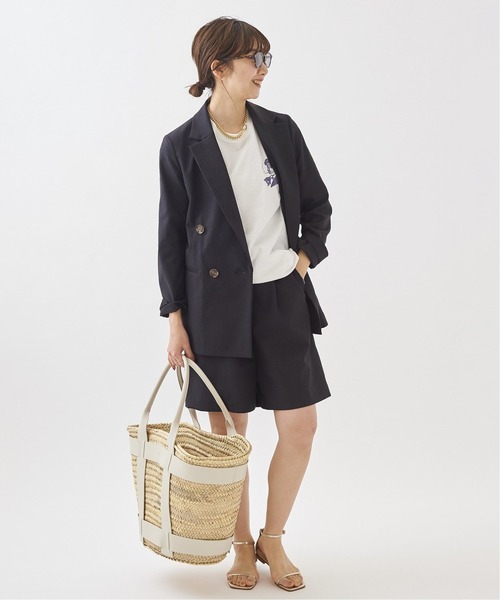 plage（プラージュ）の「Sandylinen混 Short SLAXパンツ◆（スラックス・レディース・ブラック/ウッド・36/38）」の12枚目の写真