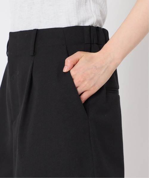 plage（プラージュ）の「Sandylinen混 Short SLAXパンツ◆（スラックス・レディース・ブラック/ウッド・36/38）」の20枚目の写真