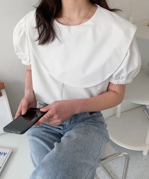 ケープデザインブラウス