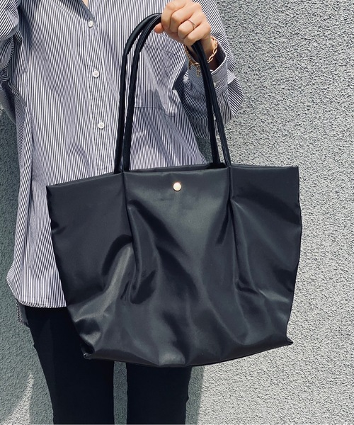 Legato Largo(レガートラルゴ)の「Legato Largo/レガートラルゴ / 肩楽(かたらく)PC収納 ナイロン トートバッグ / LH-L0001(トートバッグ・レディース・ベージュ/グレー/ブラック/ネイビー/ピンク/ライトブラウン・ONESIZE)」の20枚目の写真