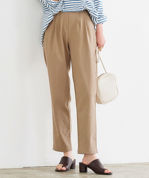 KOBE LETTUCE(コウベレタス)の「スーパーストレッチテーパードパンツ(その他パンツ・レディース・ベージュ/ネイビー/ブラック/オフホワイト/ピンク/チャコール・S/M/L/XL/S/S)」の5枚目の写真