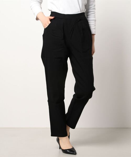 KOBE LETTUCE(コウベレタス)の「スーパーストレッチテーパードパンツ(その他パンツ・レディース・ベージュ/ネイビー/ブラック/オフホワイト/ピンク/チャコール・S/M/L/XL/S/S)」の18枚目の写真