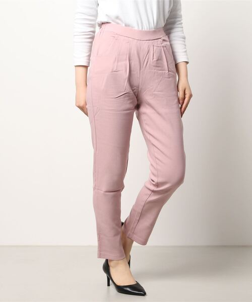 KOBE LETTUCE(コウベレタス)の「スーパーストレッチテーパードパンツ(その他パンツ・レディース・ベージュ/ネイビー/ブラック/オフホワイト/ピンク/チャコール・S/M/L/XL/S/S)」の21枚目の写真