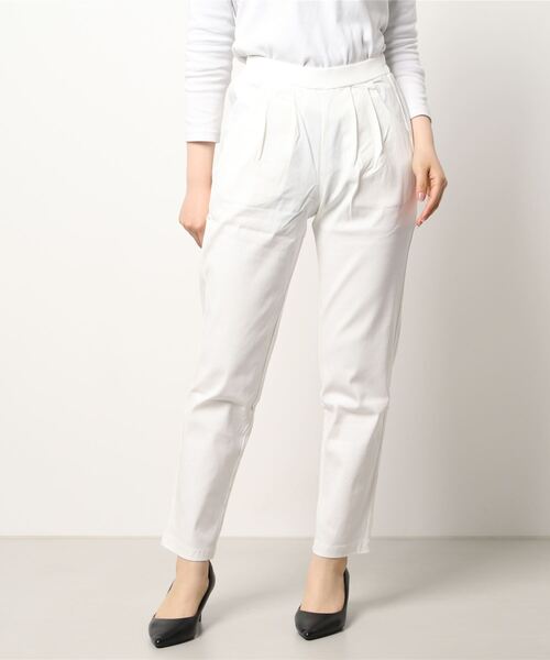 KOBE LETTUCE(コウベレタス)の「スーパーストレッチテーパードパンツ(その他パンツ・レディース・ベージュ/ネイビー/ブラック/オフホワイト/ピンク/チャコール・S/M/L/XL/S/S)」の9枚目の写真