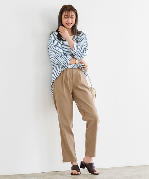 KOBE LETTUCE(コウベレタス)の「スーパーストレッチテーパードパンツ(その他パンツ・レディース・ベージュ/ネイビー/ブラック/オフホワイト/ピンク/チャコール・S/M/L/XL/S/S)」の10枚目の写真