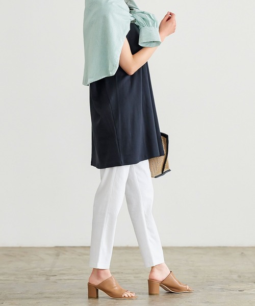 KOBE LETTUCE(コウベレタス)の「スーパーストレッチテーパードパンツ(その他パンツ・レディース・ベージュ/ネイビー/ブラック/オフホワイト/ピンク/チャコール・S/M/L/XL/S/S)」の16枚目の写真