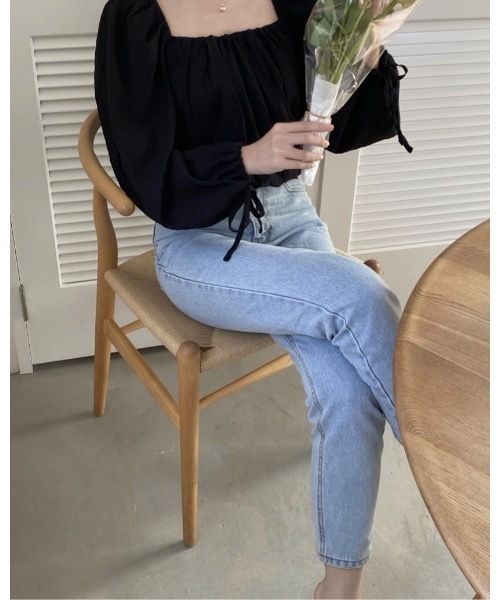 mood for a day（ムードフォーアデイ）の「like more denim/くるぶし丈デニム（デニムパンツ・レディース・ライトブルー・MEDIUM）」の15枚目の写真