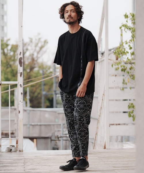 CAMBIO(カンビオ)の「mp10117-コットンリネンプリペラテーパードパンツ(その他パンツ・メンズ・ブラック/キナリ・S/M/L)」の13枚目の写真
