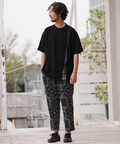 CAMBIO(カンビオ)の「mp10117-コットンリネンプリペラテーパードパンツ(その他パンツ・メンズ・ブラック/キナリ・S/M/L)」の8枚目の写真