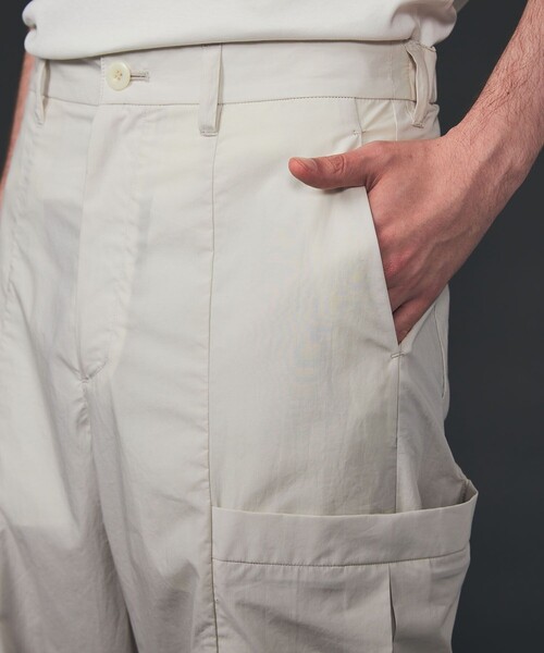 CITY TOKYO（シティトウキョウ）の「ツータックワイドカーゴパンツ（カーゴパンツ・メンズ・オフホワイト/カーキ・1/2）」の18枚目の写真