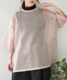 シアーソフトメッシュトップス