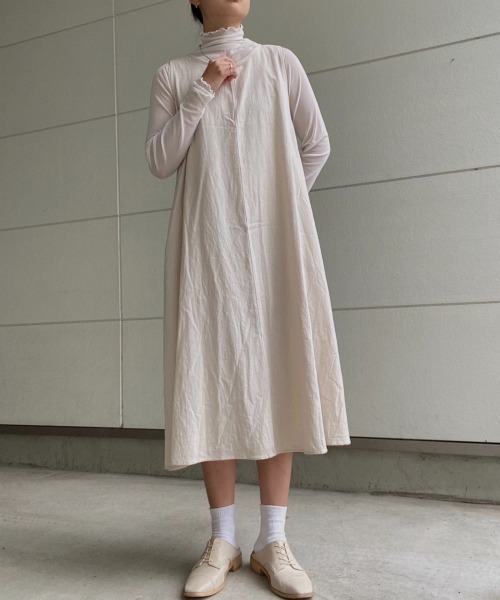AMAIL(アマイル)の「Linen maron dress(ワンピース・レディース・アイボリー/オレンジ・FREE)」の10枚目の写真